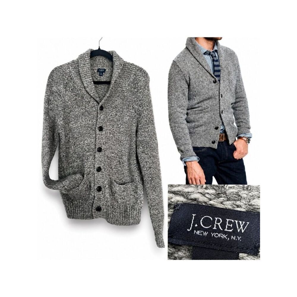J. Crew | Donegal Wool Alpaca Shawl Cardigan Button Down Grandpa Sweater Size S
